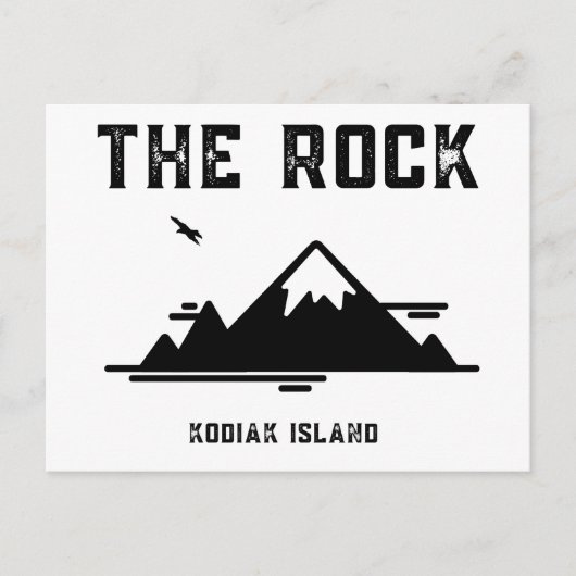 Die Insel Rock Kodiak Postkarte (Vorderseite)