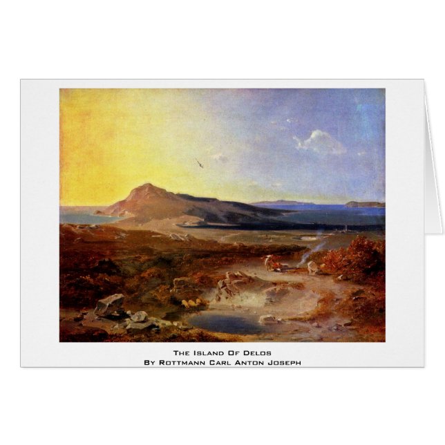 Die Insel von Delos durch Rottmann Karl Anton (Vorderseite (Horizontal))