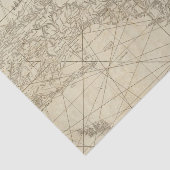 Die Insel von Kuba mit Teil des Bahama hat ein Seidenpapier (Ausschnitt)