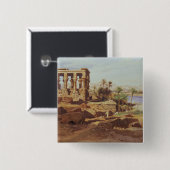 Die Insel von Philae, 1866 (w/c) Button (Vorne & Hinten)
