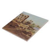 Die Insel von Philae, 1866 (w/c) Fliese (Seite)