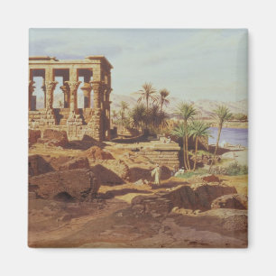 Die Insel von Philae, 1866 (w/c) Magnet