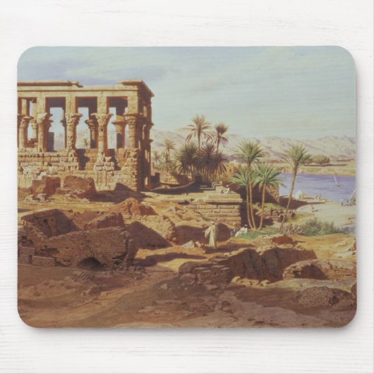 Die Insel von Philae, 1866 (w/c) Mousepad (Vorne)