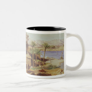 Die Insel von Philae, 1866 (w/c) Zweifarbige Tasse