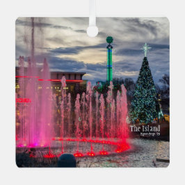 Die Insel zu Weihnachten in der Taubenschmiede Ornament Aus Metall