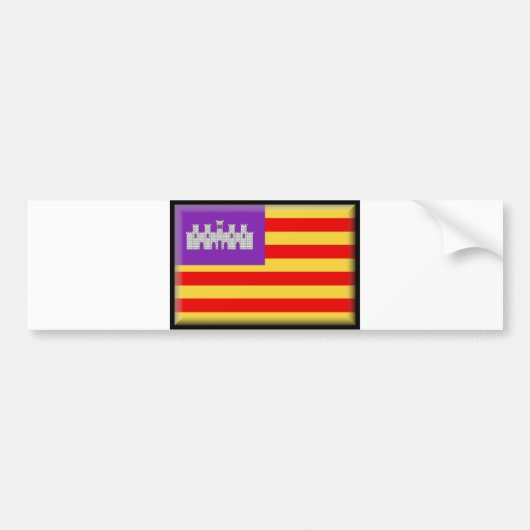 Die Inseln-Flagge Autoaufkleber (Vorne)