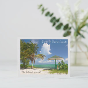 DIE INSELN WARTEN/TURKS UND CAICOS INSELN POSTKARTE