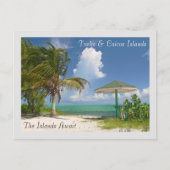DIE INSELN WARTEN/TURKS UND CAICOS INSELN POSTKARTE (Vorderseite)