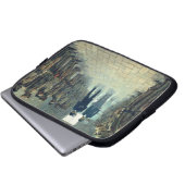 Die Inspektion (Öl auf Leinwand) Laptopschutzhülle (Vorne Knopf)