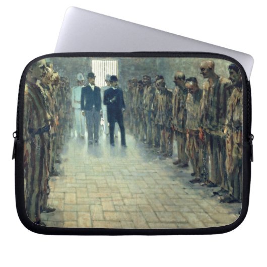 Die Inspektion (Öl auf Leinwand) Laptopschutzhülle (Vorderseite)