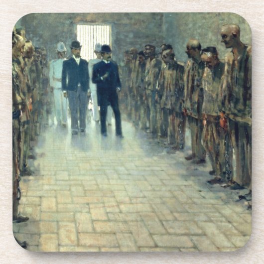 Die Inspektion (Öl auf Leinwand) Untersetzer (Vorderseite)