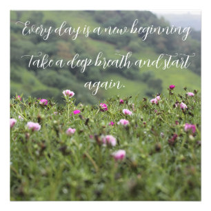 Die Inspiration der Natur Motivierend Fotodruck