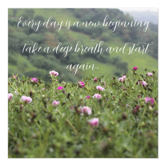 Die Inspiration der Natur Motivierend Fotodruck (Vorne)