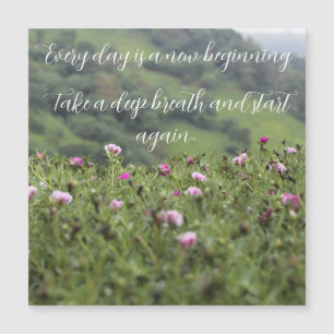 Die Inspiration der Natur Motivierend Magnetkarte