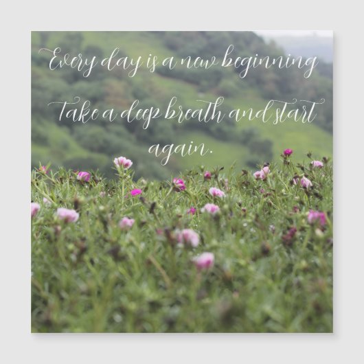 Die Inspiration der Natur Motivierend Magnetkarte (Vorderseite)