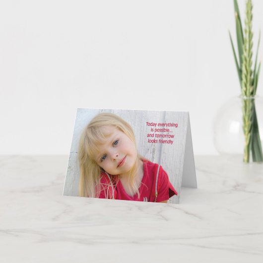 Die Inspiration von heute Karte (Vorderseite)