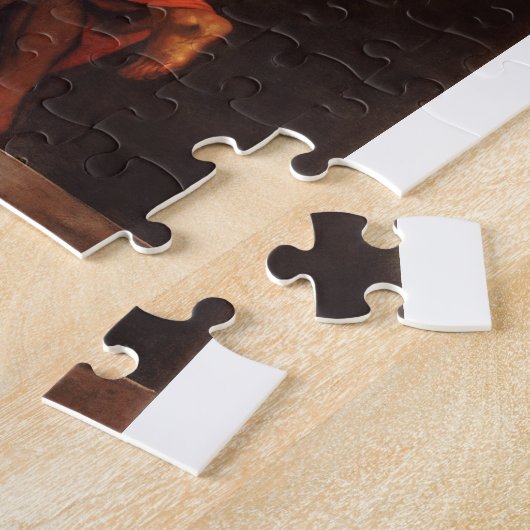 Die Inspiration von Saint Matthew, Caravaggio Puzzle (Seite)