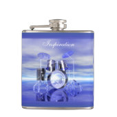 Die Inspirations-personalisierte Flasche Drumset Flachmann (Vorderseite)