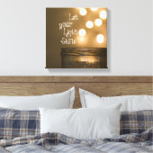 Die Inspirationsbibel-Verse Lasse das Licht. Leinwanddruck (Insitu (Schlafzimmer))