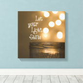 Die Inspirationsbibel-Verse Lasse das Licht. Leinwanddruck (Insitu (Holzboden))