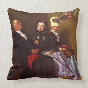 Die inspirierende Predigt (Öl auf Leinwand) Kissen