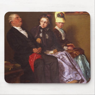 Die inspirierende Predigt (Öl auf Leinwand) Mousepad