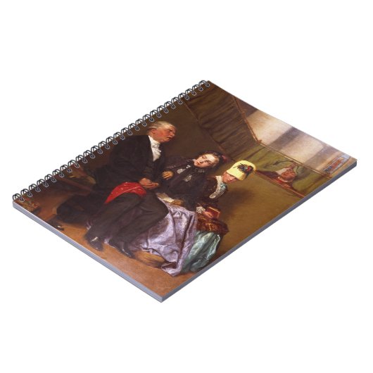 Die inspirierende Predigt (Öl auf Leinwand) Notizblock (Linke Seite)