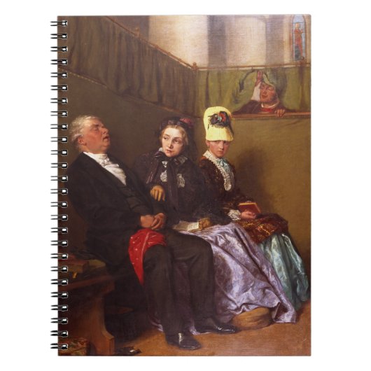 Die inspirierende Predigt (Öl auf Leinwand) Notizblock (Vorderseite)