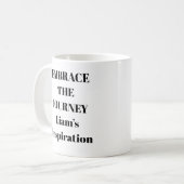 Die inspirierende Tasse der Reise (Vorderseite Links)