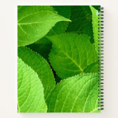 Die inspiriert Blume mit Blätter Notebook/ Journal Notizblock (Rückseite)