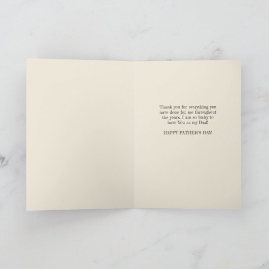 Die Inspirivität des modernen Woods Vaterdoms Karte (Innenseite)