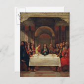 Die Institution des heiligen Abendmahl, c.1490 Postkarte (Vorne/Hinten)