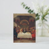 Die Institution des heiligen Abendmahl, c.1490 Postkarte (Stehend Vorderseite)