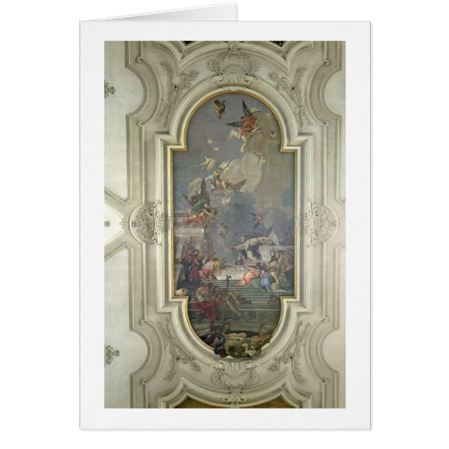 Die Institution des Rosenbeetes durch St Dominic (Vorne)
