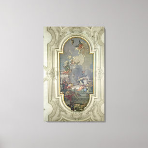 Die Institution des Rosenbeetes durch St Dominic Leinwanddruck