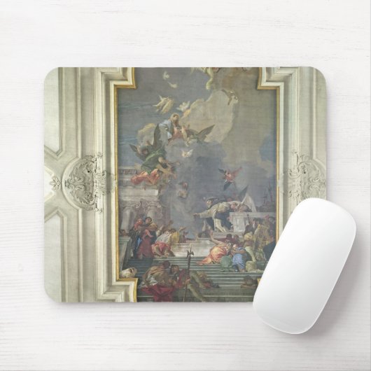 Die Institution des Rosenbeetes durch St Dominic Mousepad (Mit Mouse)