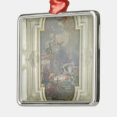 Die Institution des Rosenbeetes durch St Dominic Silbernes Ornament (Links)