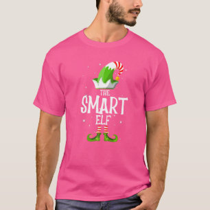 Die intelligente Elf-Familie passt Weihnachten T-Shirt