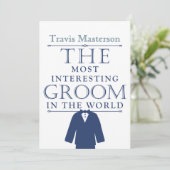 Die interessanteste Groom Bachelor Party lädt ein Einladung (Stehend Vorderseite)