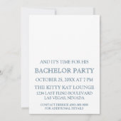 Die interessanteste Groom Bachelor Party lädt ein Einladung (Rückseite)