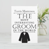 Die interessanteste Groom Bachelor Party lädt ein Einladung (Stehend Vorderseite)