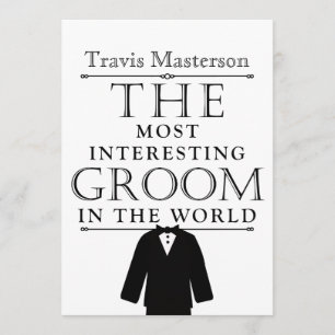 Die interessanteste Groom Bachelor Party lädt ein Einladung