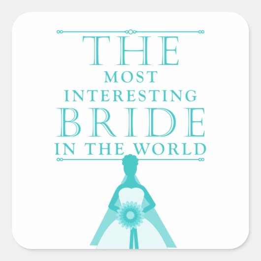 Die interessantesten Bride Bachelorette Sticker (Vorderseite)