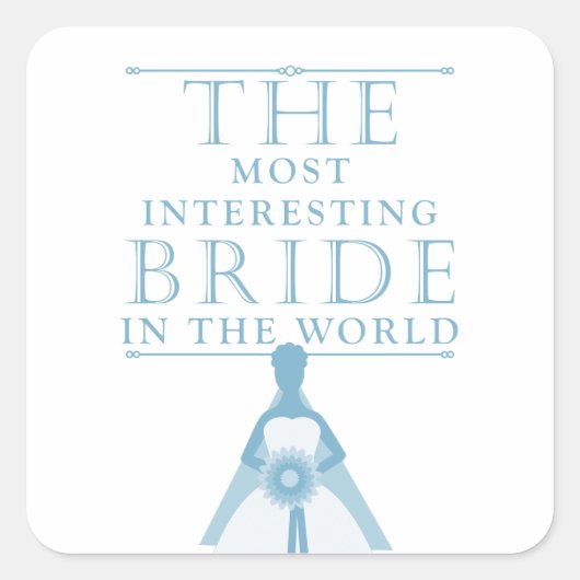 Die interessantesten Bride Bachelorette Sticker (Vorderseite)