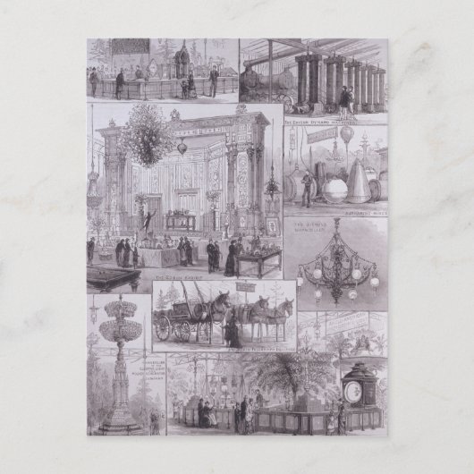 Die internationale elektrische Ausstellung Postkarte (Vorderseite)
