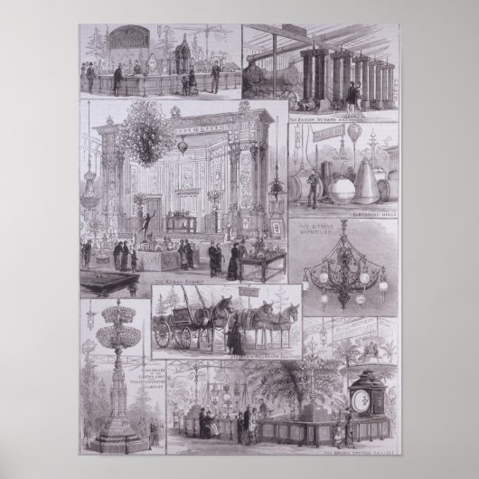 Die Internationale Elektroausstellung Poster (Vorne)