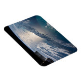 Die Internationale Raumstation über dem Atlantik Magnet (Rechte Seite)