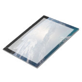 Die Internationale Raumstation über dem Atlantik Notizblock (angewinkelt)