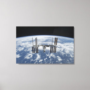Die internationale Weltraumstation in der Bahn Leinwanddruck