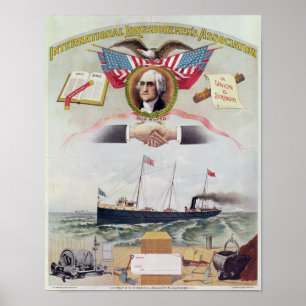 Die internationalen Vereinigung der Hafenarbeiter Poster